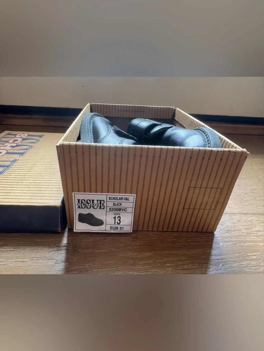 Kids Black Leather Dress Shoes Uniform Shoes
